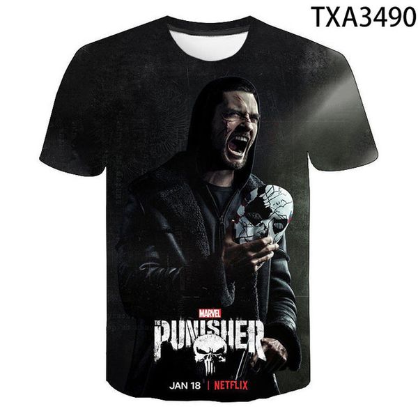 

punisher boy girl printed cool 3d print shirts graphic hentai horror men clothing