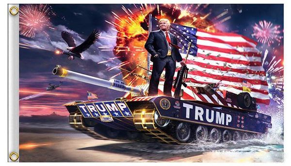 

3x5ft trump flags customized flags with two grommets 100d polyester digital printing custom flags dhl fedex free