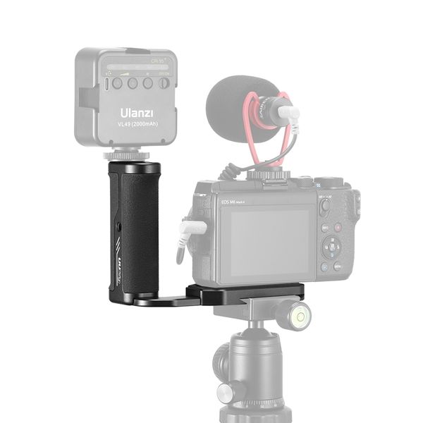 

lighting & studio accessories uurig r043 universal side handle vertical shooting l plate bracket with cold shoe for microphone led light