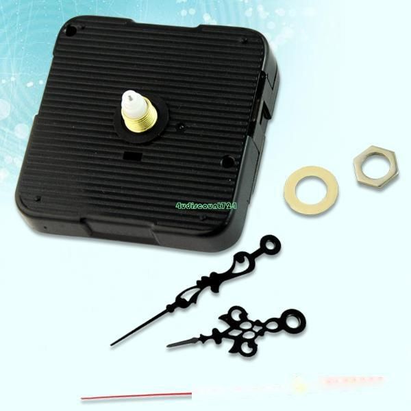 

wholesale-en1560 5pcs/lot quartz clock movement mechanism spindle diy repair parts metal hands