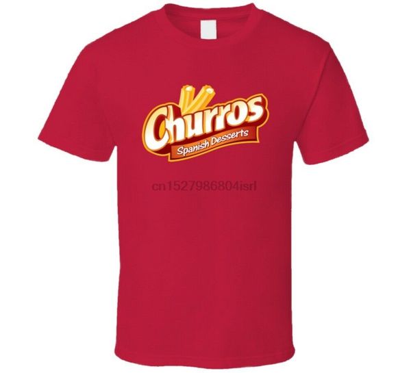 

churros spanish dessert company brand logo t shirt(2