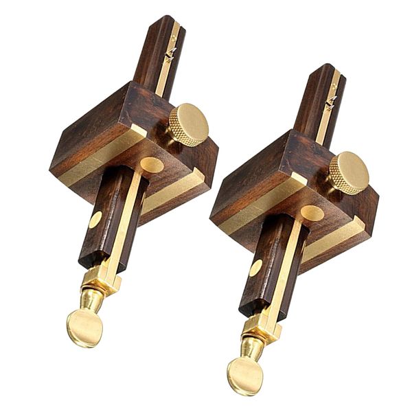 

2pcs вуд рейсмус вуд scribe врезной с brass screw измерительный инструмент