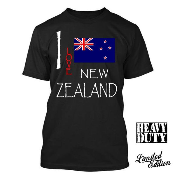 

2019 100% cotton new zealand i love culture flag t shirt tees tee shirt