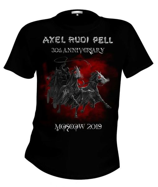 

axel rudi pell 30 anniversary moscow 2019 authentic official licensed t-shirt