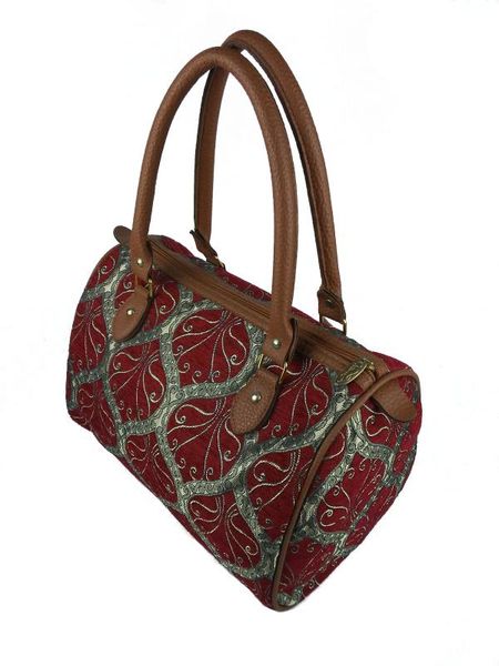 

handmade elegant shoulder bag designed with special fabric with ottoman motifs