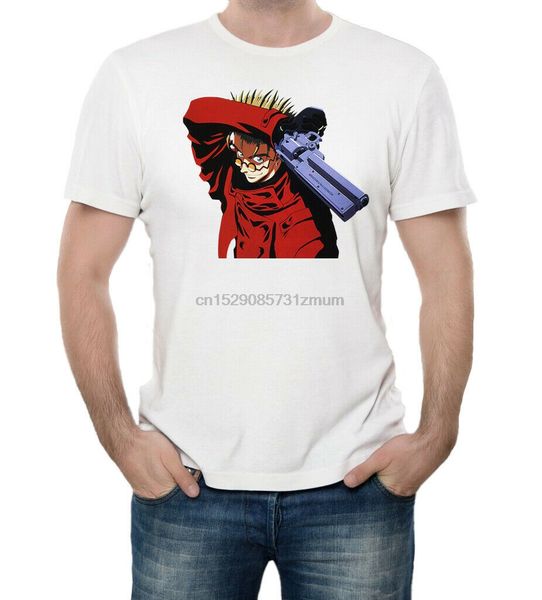 

vash давке trigun anime character printed белый хлопок мужчины футболка top