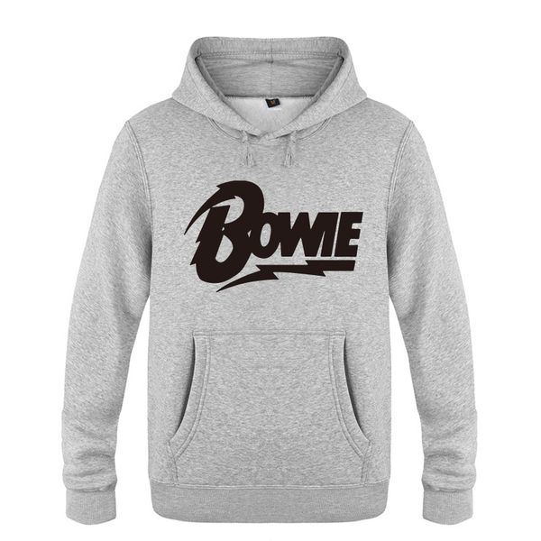 

david bowie logo sweatshirts men 2018 mens hooded fleece pullover hoodies