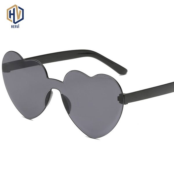 

fashion heart sunglasses women transparent plastic candy color lens sun glasses men big frame personality eyewear, White;black