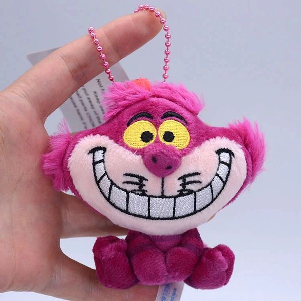 

cheshire cat keychain alice in wonderland cheshire cat cute mini материал плюшевые игрушки куклы кулон девушка день рождения подарок игрушка, Silver