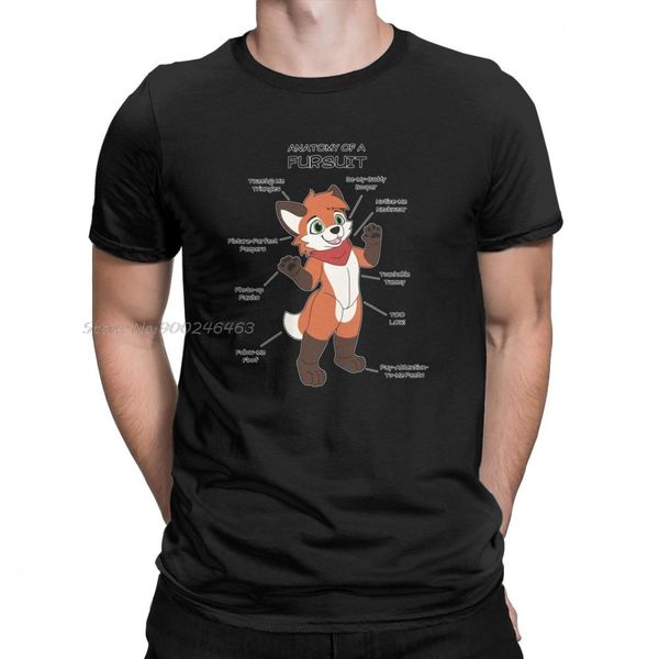 

fursuit anatomy men t shirts fox dad creative tshirt men cotton tees harajuku streetwear
