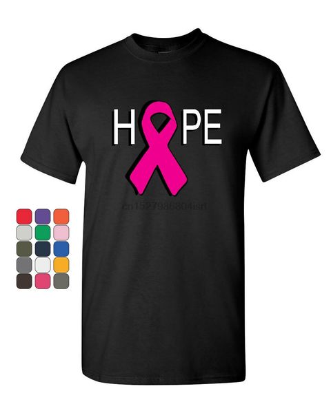 

hope breast cancer awareness pink ribbon t-shirt tee shirt