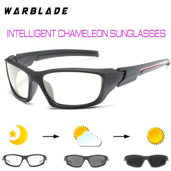 

mens outdoor driving fishing sunglasses transition lens sunglasses hd polarized pchromic wbl, White;black