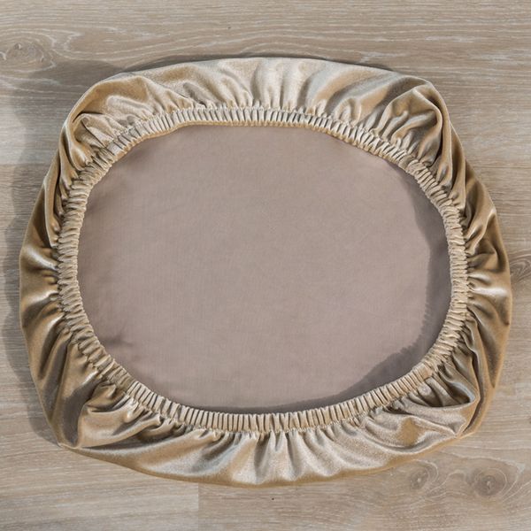 

универсальная мягкая бархатная stretch свадьба столовая кресло подушка сиденья крышки, Black