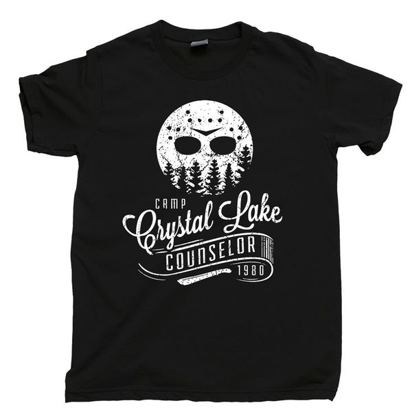 

camp crystal lake counselor t shirt jason hockey mask tgif machete tee outfit tee shirt