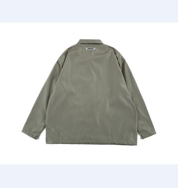 

2020 fog multi-line essentials seventh season nylon jacket men and women jacket couple reflective coach jacket eu size s-xl, Black;brown