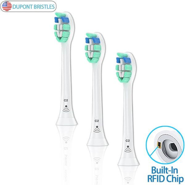 

plaque control sonic electric sonic tooth brush heads replacement apply to with rfid chip hx6710 hx6710 hx6930