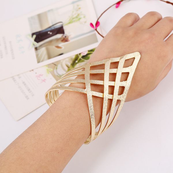 

exknl brand cuff bracelets fashion jewelry bracelets & bangles for women vintage open punk big bohemia boho bracelet female 2020, Black