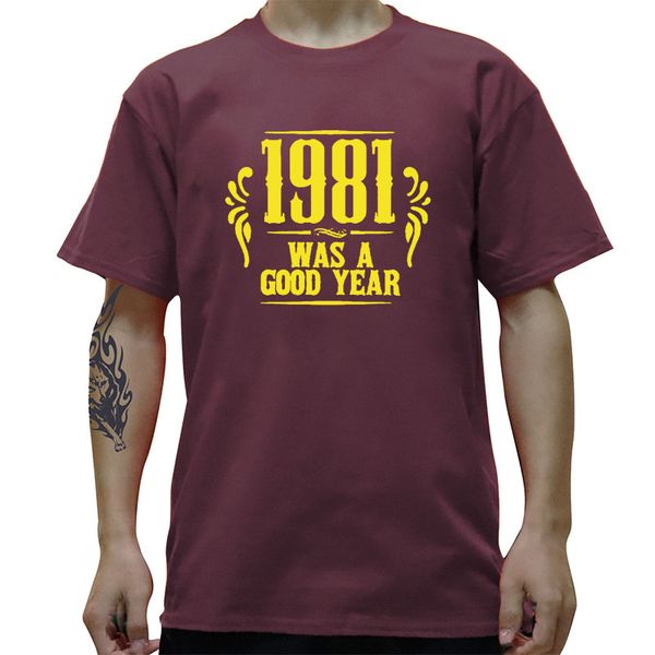 

1981 funny graphic t-shirt mens summer style fashion short sleeves oversized streetwear t shirts