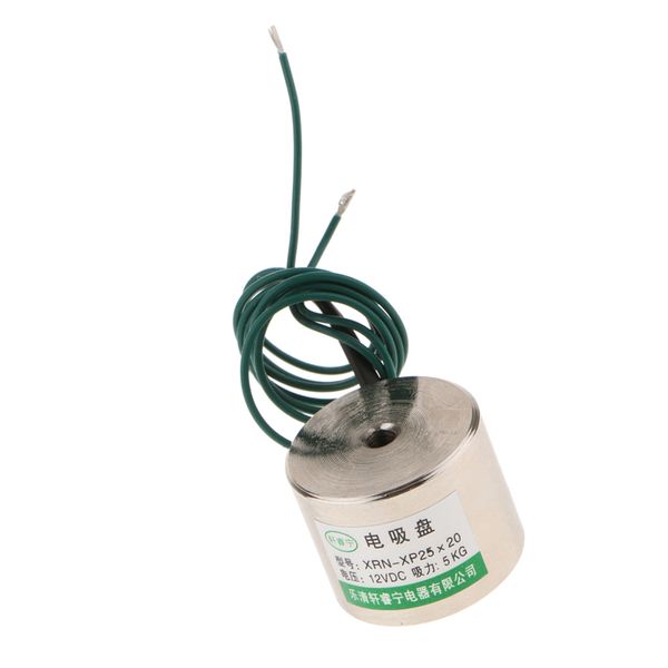 

dc 12v p25/20 holding electric magnet lifting 5kg solenoid electromagnet