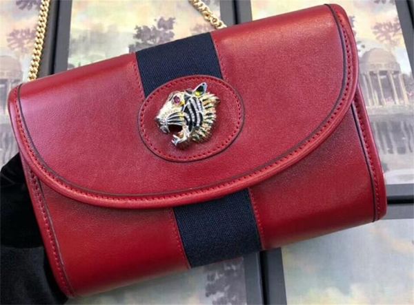 

5a 573797 18cm rajah mini bag short wallet,tiger head,come with dust bag box,ing, Red;black