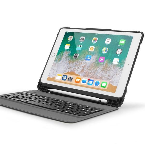

removable bluetooth keyboard case drop resistance tpu case with pencil holder for apple ipad pro 9.7 10.5 air 1 2