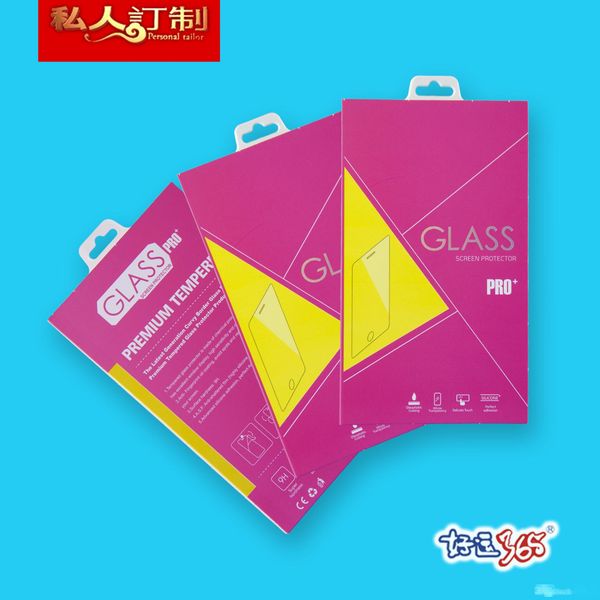 

300pcs paper packaging retail package for screen protector tempered glass retail box