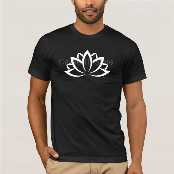 

men's t-shirt carto buddha sacred buddhism symbol lotus orange flower funny ladies basic solid men's personality t-shirt
