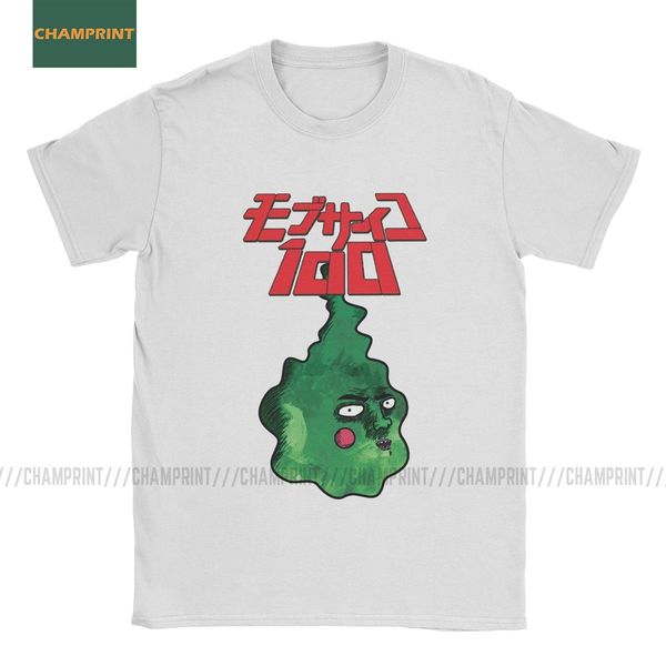 

casual mob psycho 100 japanese t-shirts men cotton t shirts shigeo kageyama anime arataka esper mp100 manga short sleeve tee