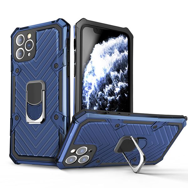 

Phone Shell for iPhone 12 11/11Pro/11Pro Max SE XSMAX XR XS/X 7P/8P Anti Falling Phone Case Fashion Rear Cover with Ring Stand Holder