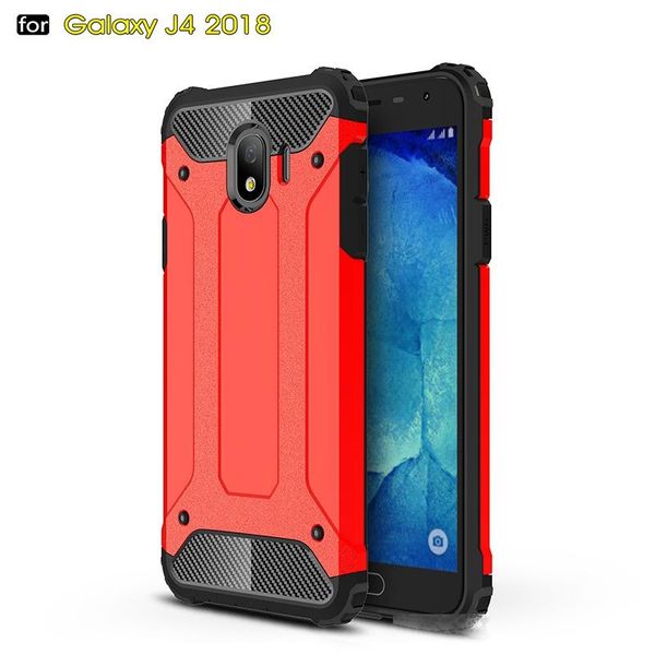 

rugged dual layer shockproof armor case for samsung j4 2018 eu case heavy duty shockproof reinforced back cover