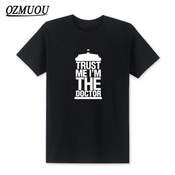 

2020 new summer fashion funny doctor who men t shirts cotton short sleeve trust me i'm the doctor t-shirt men tees size xs-xxl