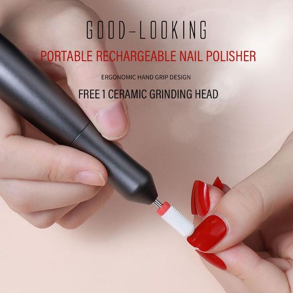 

шлифование маникюр главная портативный 30000rpm лака для педикюра mini electric nail drill машина аккумуляторная professional