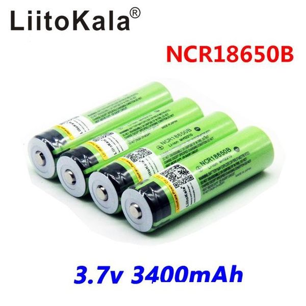 

atteries rechargeable batteries 2018 original liitokala 18650 3400 mah pcb battery 3.7 v rechargebale li-ion battery 18650b18650 proteg