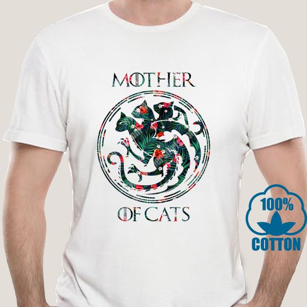 

0128a 5 mother of cats/dogs t shirt for print flowers dracarys dragon t-shirt harajuku graphic tees vogue aesthetic gothic