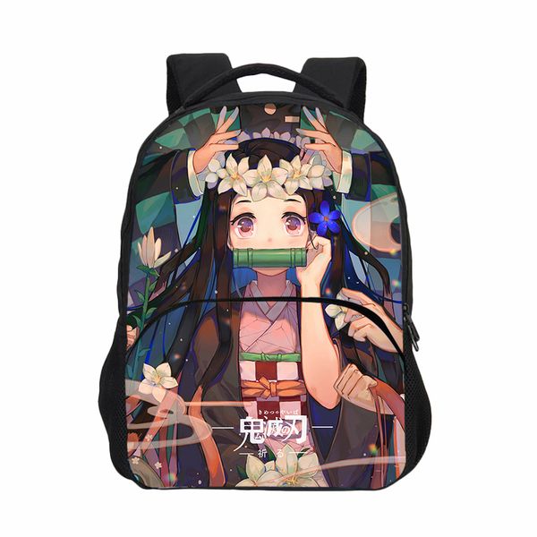 

cute bookbags demon slayer kimetsu no yaiba kids backpacks children school bags for girls orthopedic waterproof mochila escolar