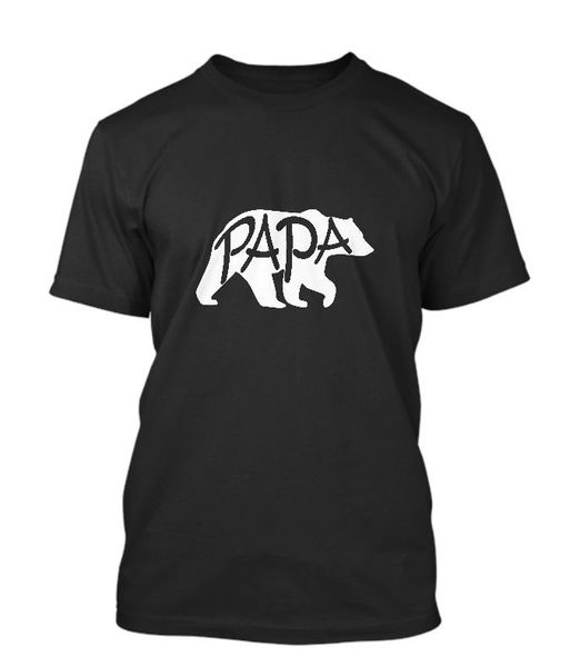 

new papa bear hand lettered typographic design gift for dads t shirt men women size s-3xl male female tee shirt