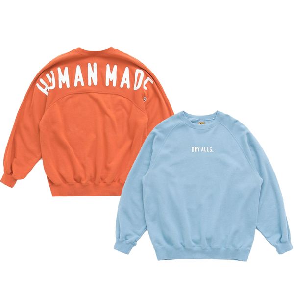 

blue orange printed women men hoodies sweatshirt men cotton hoodie pullover, Black