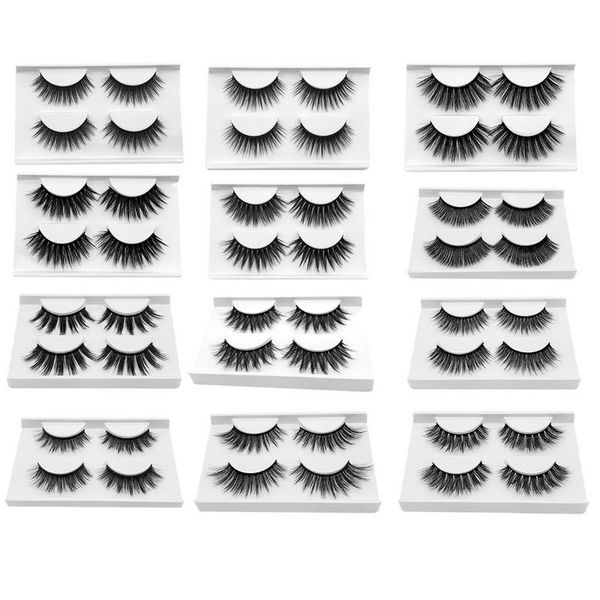 

false eyelashes 5d thick mink fake lashes long makeup eyelash extension mixed model