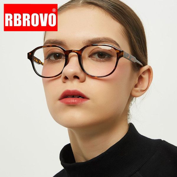 

sunglasses rbrovo round vintage glasses women retro frame luxury eyeglasses for women/men brand lentes de lectura mujer, White;black