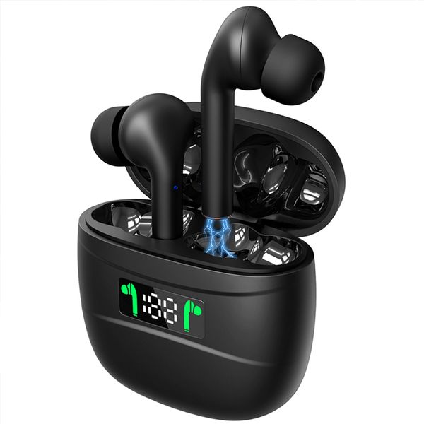 

j3 pro tws wireless bluetooth headphones sport headphones with touch control bluetooth 5.2 led display headphones for all phones