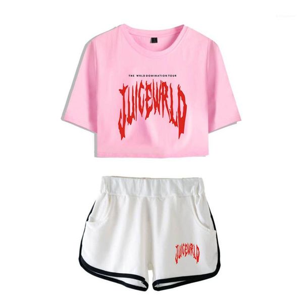

printed short sleeve casual womens sportwears simple 999 female tracksuits with pockets summer juice wrld 2pcs sets letter, Gray