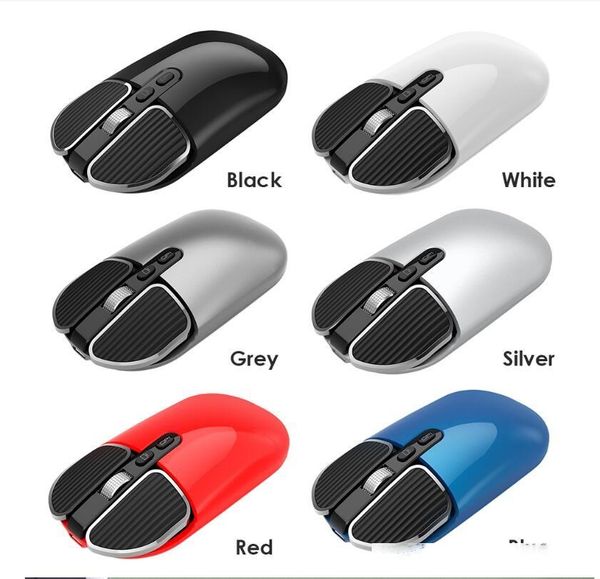 

m203 2.4ghz bluetooth mouse dual mode wireless rechargeable mute 3 gears 1600 dpi adjustable ergonomic optical mice