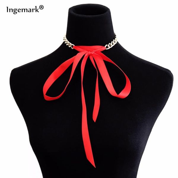 

chokers fashion long silk cloth choker necklace for women vintage bohemian boho maxi statement jewelry, Golden;silver