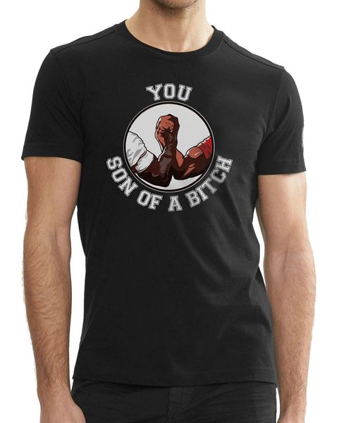 

the predator t-shirt you son of a bitch men's retro 80's movie shirt