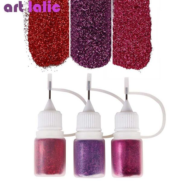 

3 bottle set diamond shiny nail glitter set powder sparkly metallic manicure chrome mirror pigment diy nail art decoration kit, Silver;gold