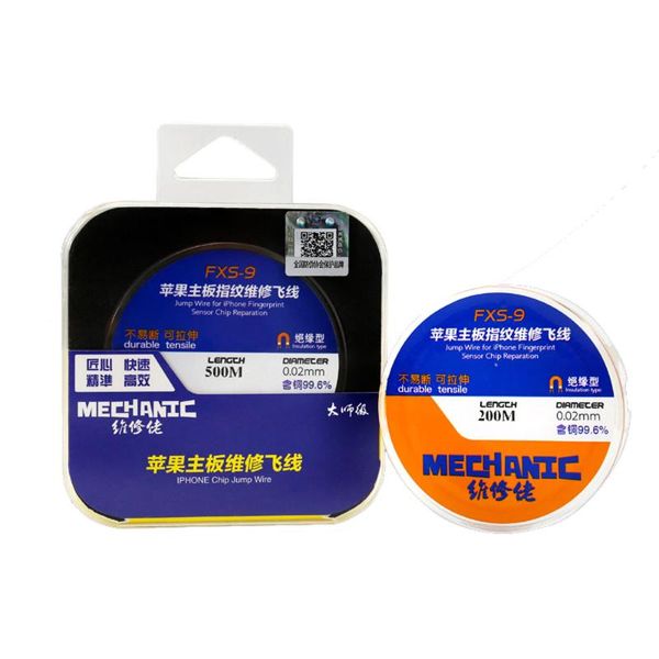

mechanic fxs9 insulation line fingerprint sensor chip motherboard repair dedicated 0.02mm flying line jump wire