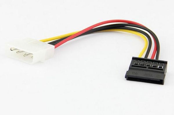 

serial ata sata 4 pin ide molex to 15 pin hdd power adapter cable hard drive adapter