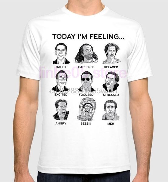 

николас кейдж лица тенниска men s смешной tee s 3xl тис мужчины одежда большой