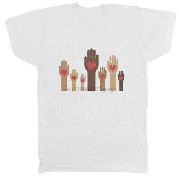 

say no racism human rights black political poverty mens t-shirt tee shirt trendy streetwear