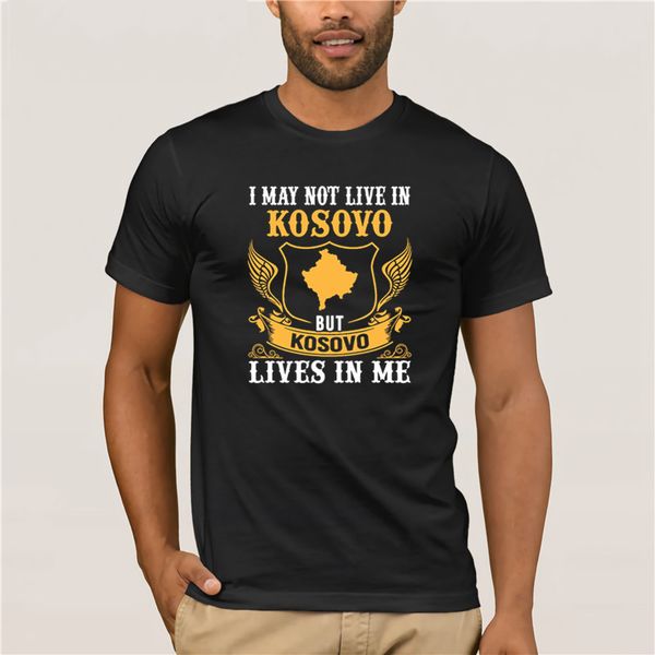 

100% cotton brand men shirt kosovo lives in me fashion summer t-shirt mens short sleeve t shirt